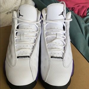 Purple & White Kids Jordan Retro 13 Size 3